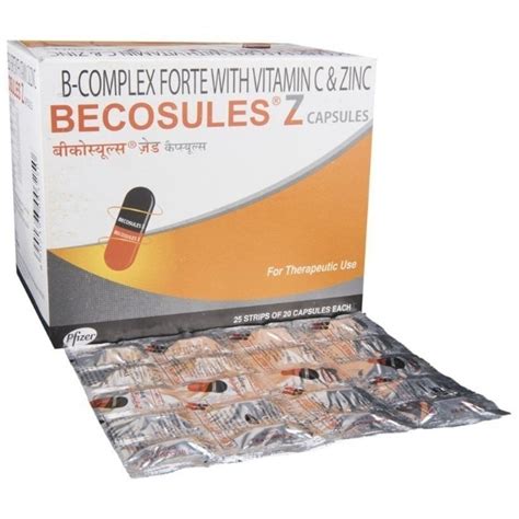 Becosules Z: Uses, Price, Dosage, Side Effects, Substitute, Buy Online