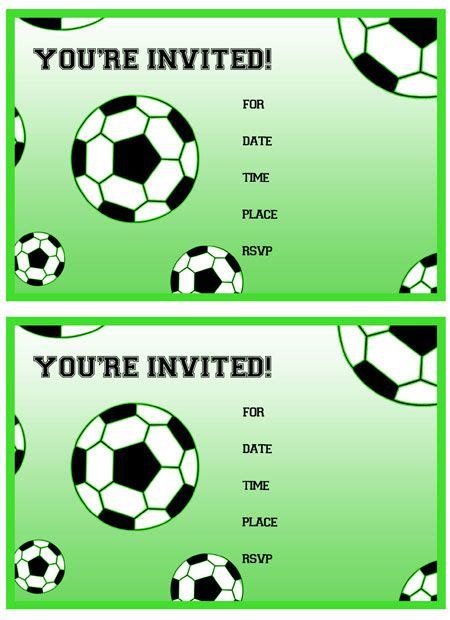 Free Printable Soccer Birthday Party Invitations | Soccer party invitations, Football party ...