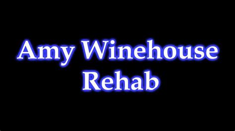 Rehab - Amy Winehouse - Lyrics HD - YouTube