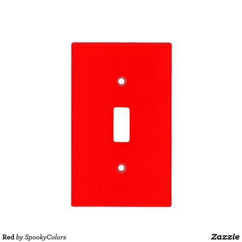 Red Light Switch Cover | Zazzle | Switch covers, Light switch covers, Light red