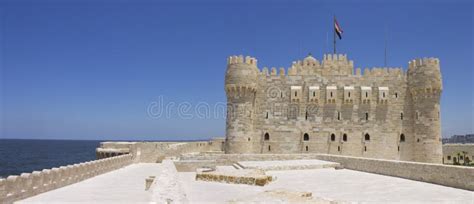 Citadel of Qaitbay stock photo. Image of walls, fort - 26111472