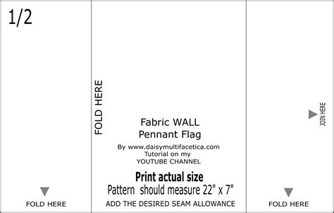 Free Printable Pennant Flag Pattern {Easy Sewing Project} - Daisy ...