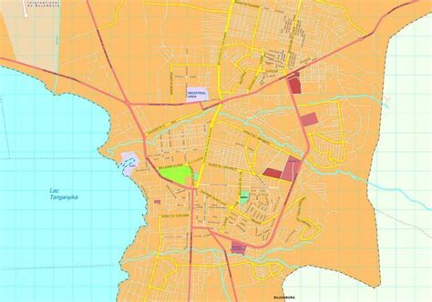 Bujumbura vector map. Eps Africa City Map. Illustrator Vector Maps. Eps Illustrator Map ...