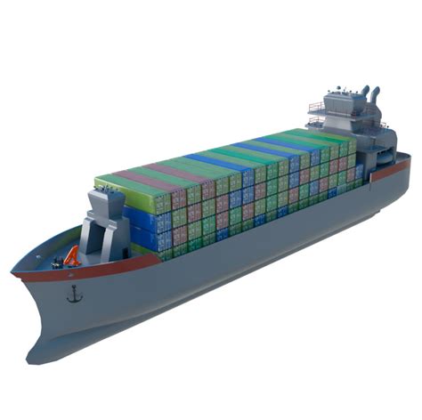 Cargo boat 3d model | 3d models download