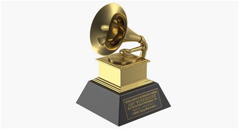 Grammy Trophy 3D model MAX OBJ 3DS FBX C4D MA