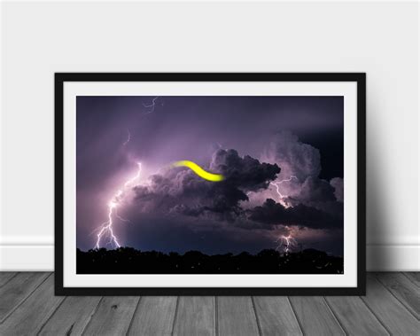 Lightning Photography Print, Night Sky Storm Cloud Wall Art Picture - Etsy