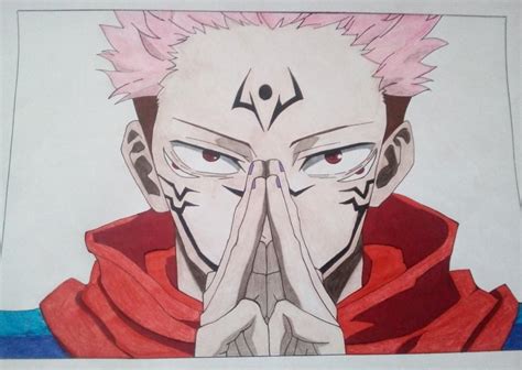 My drawing of Ryomen Sukuna : JuJutsuKaisen