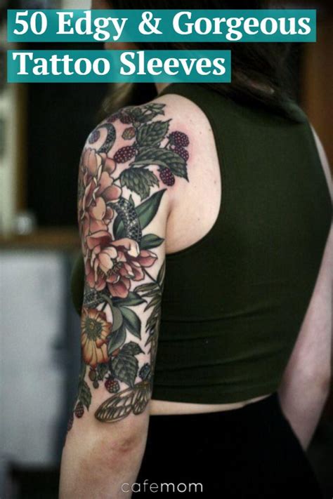 50 Edgy Tattoo Sleeves That Are Also Super Gorgeous | Tattoos for women half sleeve, Nature ...