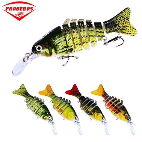 4pc/lot New 2015 7 Sections Fishing Lure 11.3cm/4.6" 0.51oz/14.1g ...