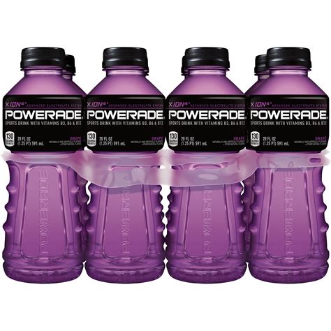 Powerade ION4 Grape Sports Drink, 20 Fl. Oz., 8 Count - Walmart.com