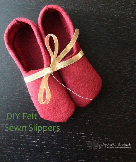 DIY Felt Sewn Slippers | Find My DIY