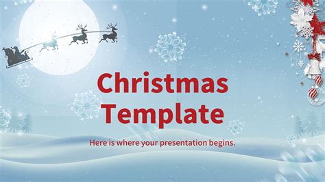 Christmas Google Slide and PowerPoint Template, Soya, Concise, New Year ...