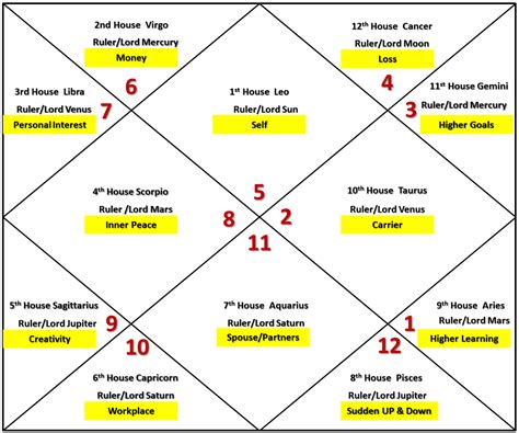 Houses In Vedic Astrology Chart