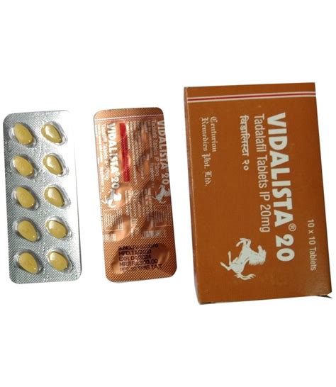 Vidalista 20mg Tablets, Packaging Size: 10 X10 Tablet at Rs 600/box in ...