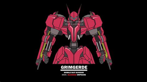 Gundam Art IBO 2 - GRIMGERDE by advinjeric12 | Gundam art, Gundam, Gundam iron blooded orphans