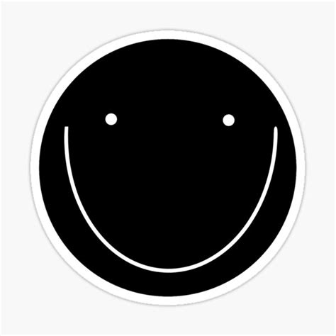 "BLACK SMILE EMOJI" Sticker for Sale by vazqpete | Redbubble