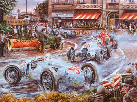 Vaclav Zapadlik Classic Car painting | Car painting, Art cars, Automotive art
