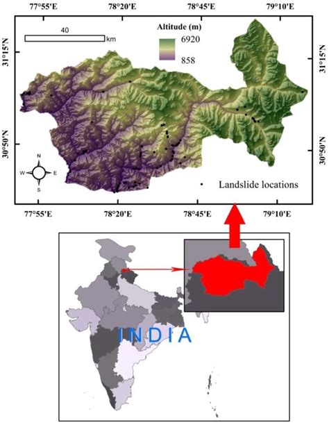 The study area (Uttarkashi district, India). | Download Scientific Diagram