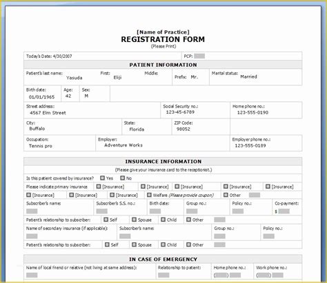 Free Registration form Template Of Registration form Template 9 Free ...