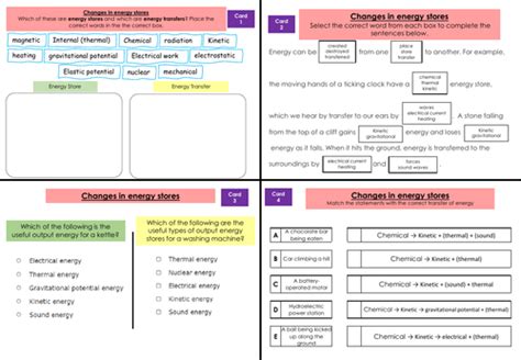 Year 9 Science Revision Cards with Answers | Teaching Resources