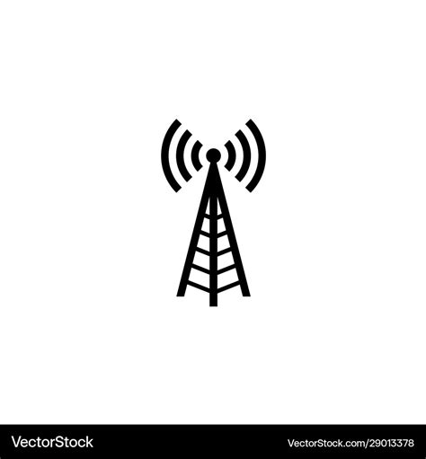 Logo radio antenna wireless Royalty Free Vector Image