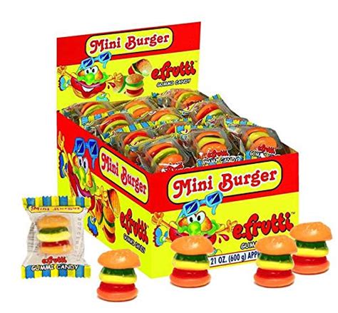 Gummi Mini Burger (Gummi Mini Cheeseburger) Wrapped 60ct