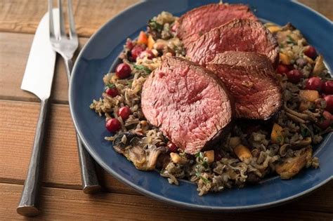 Venison Steak with Wild Rice Recipe - Hunter Angler Gardener Cook