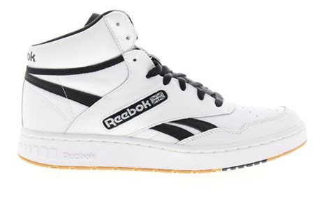 Reebok BB 4600 EH2135 Mens White Leather High Top Basketball Sneakers - Ruze Shoes