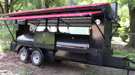 Mega T Rex Pro w Roof Competition BBQ Smoker Grill Trailers Sale BBQ Catering Food Trucks ...