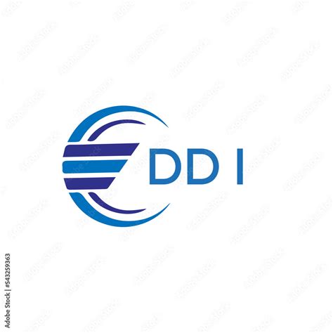 DDI letter logo. DDI blue image on white background. DDI vector logo ...