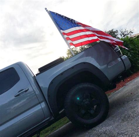 Truck Bed Rail Side Mount Flag Holder Kit For Toyota Tundra Tacoma ...