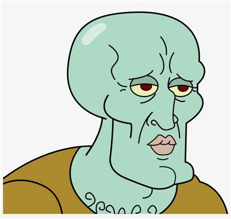 Beautiful Squidward - Handsome Squidward Transparent PNG - 1378x1238 - Free Download on NicePNG