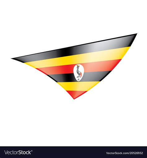 Uganda flag Royalty Free Vector Image - VectorStock