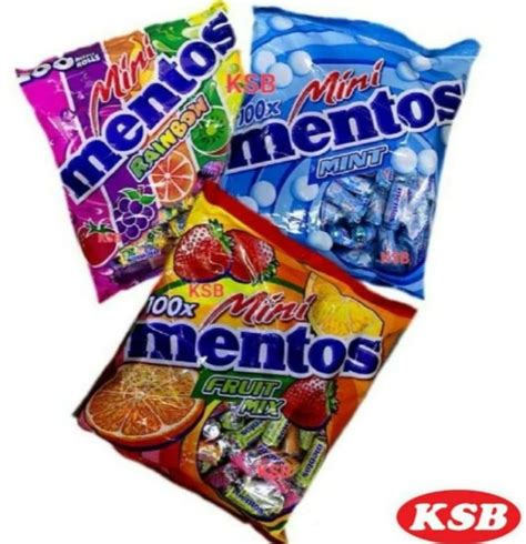 【100 pcs】Mini Mentos Mint/Fruit Mix /Rainbow | Lazada