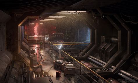 ArtStation - Spaceship Corridor, Adam Taylor | Spaceship interior ...