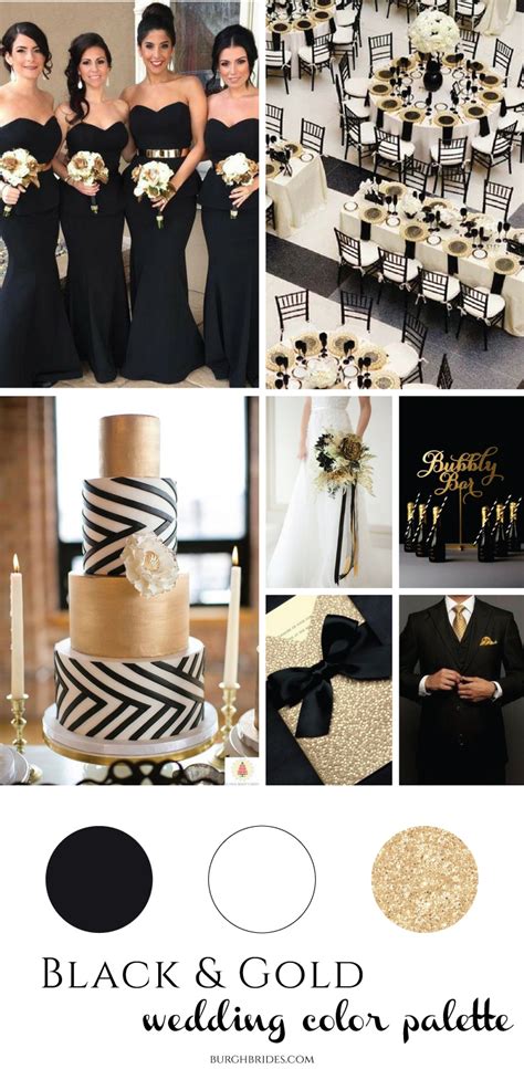 Black & Gold Wedding Inspiration - Burgh Brides