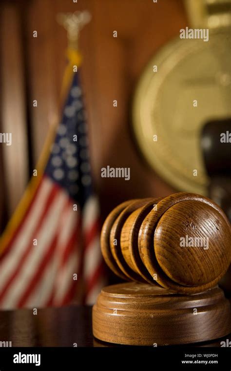 Gavel in court room Stock Photo - Alamy