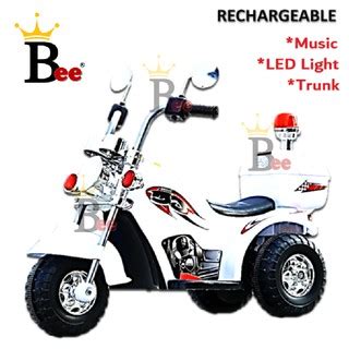 KIDL【Music + LED Light】Rechargeable Electric Kids Scooter Motor Bike Car Riding Toy Bicycle ...