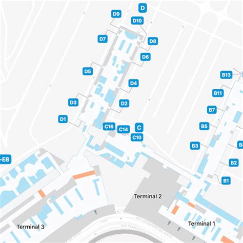 Rome Leonardo da Vinci Airport Map | FCO Terminal Guide