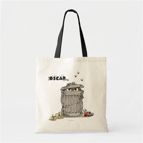 Vintage Oscar in Trash Can Tote Bag | Zazzle