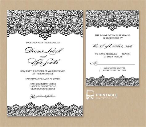 Rsvp Wedding Invitation Template - Cards Design Templates