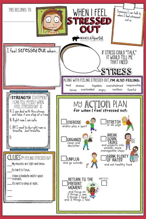 Ideal Emotional Coping Skills Worksheets Free Printable Sequencing For Kindergarten