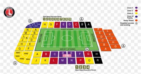 Full - Charlton Athletic Seating Plan Clipart (#3627883) - PikPng