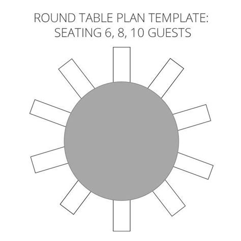 10 Person Round Table Seating Chart Template