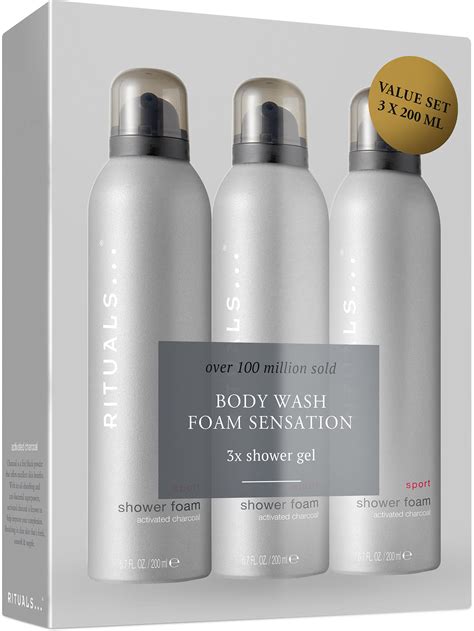 Rituals Sport Shower Foam Value Pack 3x200 ml | lyko.com