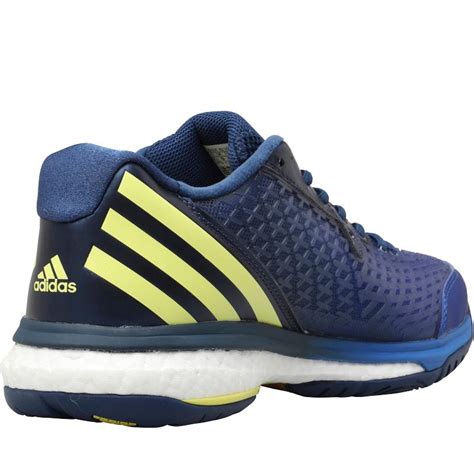 Buy adidas Mens Energy Volley Boost 2.0 Volleyball Shoes Mystery Blue/Bright Yellow/Blue