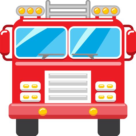 Fire truck png graphic clipart design 19906515 PNG