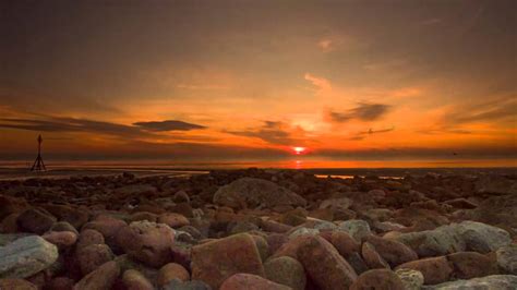 Liverpool, Crosby Beach Sunset Time-lapse - Phantom 3 Timelapse Camera ...