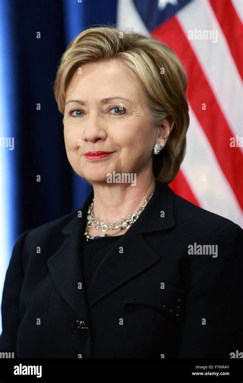 Photographic portrait of Hillary Clinton (1947-) American politician ...