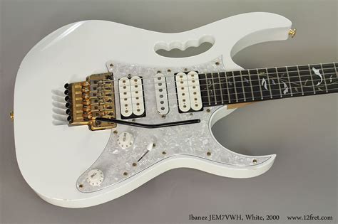 2000 Ibanez JEM7VWH, White | www.12fret.com